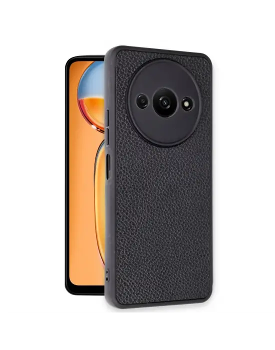Xiaomi Redmi A3 4g Kılıf Aras Deri Kapak - Siyah