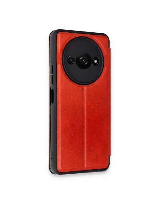 Xiaomi Redmi A3 4g Kılıf Flip Cover - Kırmızı