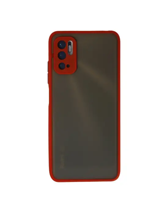 Xiaomi Redmi Note 10 5g Kılıf Montreal Silikon Kapak - Kırmızı