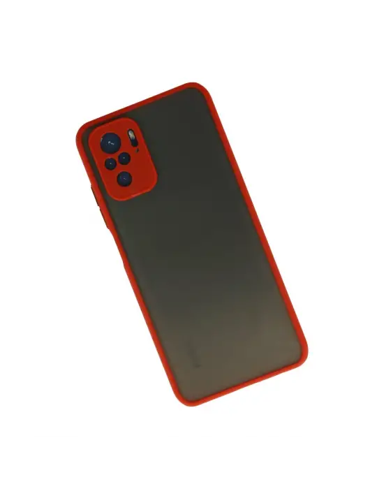 Xiaomi Redmi Note 10 Kılıf Montreal Silikon Kapak - Kırmızı