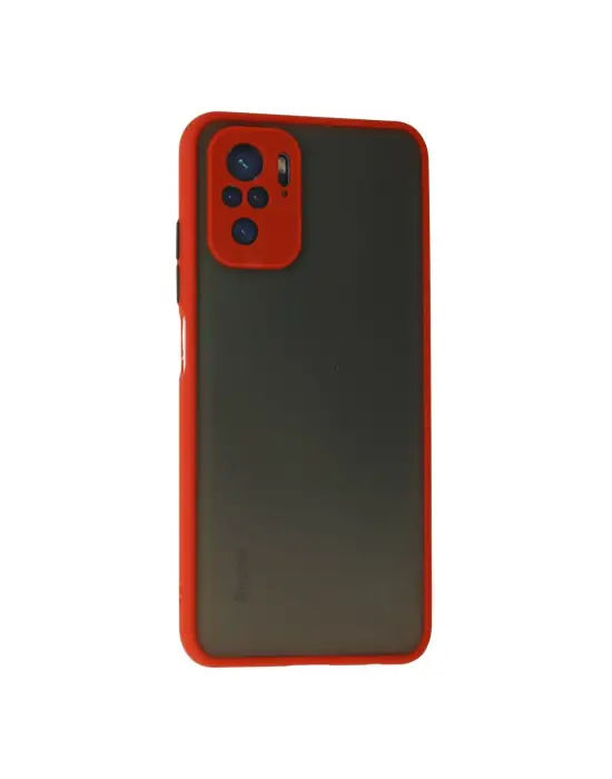 Xiaomi Redmi Note 10 Kılıf Montreal Silikon Kapak - Kırmızı