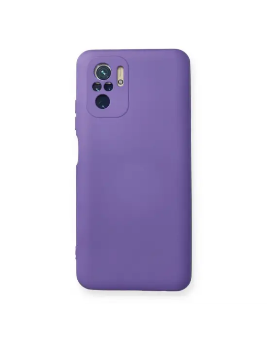 Xiaomi Redmi Note 10 Kılıf Nano İçi Kadife Silikon - Mor