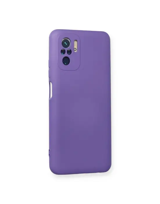 Xiaomi Redmi Note 10 Kılıf Nano İçi Kadife Silikon - Mor