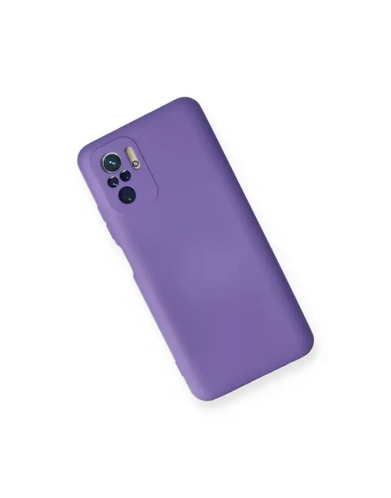 Xiaomi Redmi Note 10 Kılıf Nano İçi Kadife Silikon - Mor
