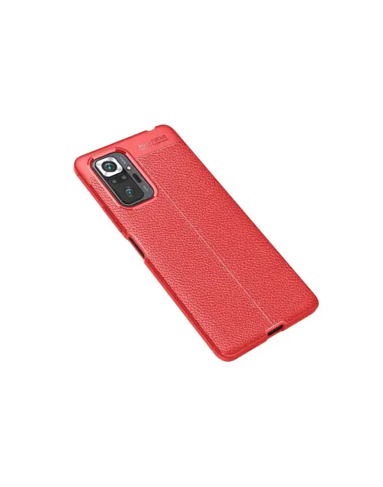 Xiaomi Redmi Note 10 Pro Kılıf Auto Focus Kapak - Kırmızı