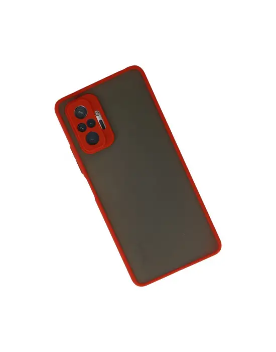 Xiaomi Redmi Note 10 Pro Kılıf Montreal Silikon Kapak - Kırmızı
