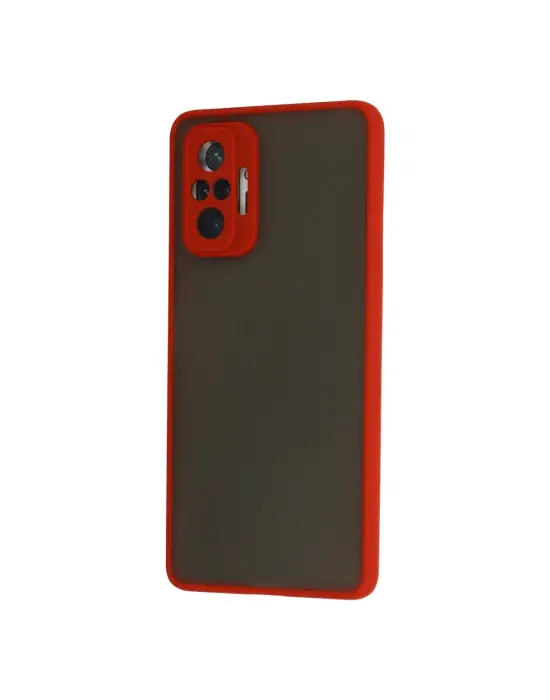 Xiaomi Redmi Note 10 Pro Kılıf Montreal Silikon Kapak - Kırmızı