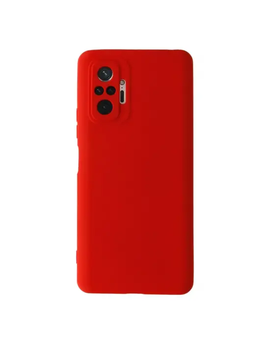 Xiaomi Redmi Note 10 Pro Kılıf Nano İçi Kadife Silikon - Kırmızı