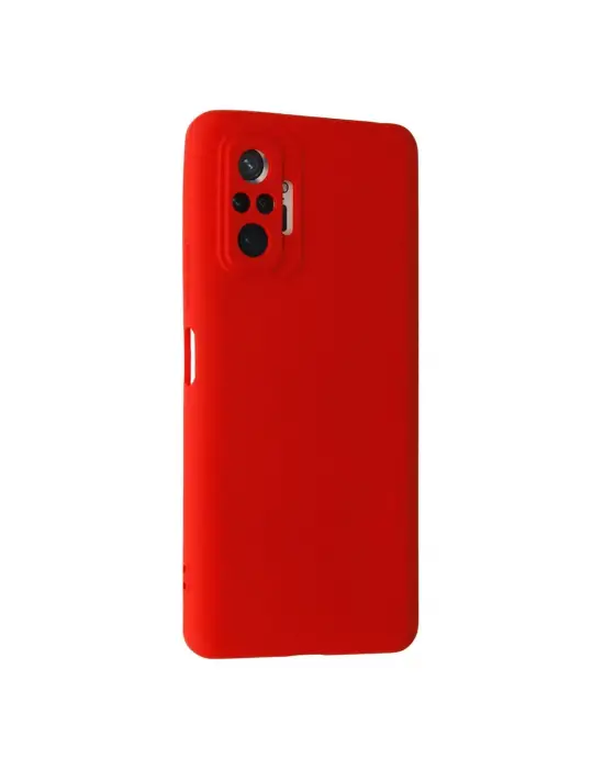 Xiaomi Redmi Note 10 Pro Kılıf Nano İçi Kadife Silikon - Kırmızı