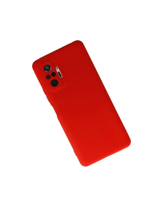 Xiaomi Redmi Note 10 Pro Kılıf Nano İçi Kadife Silikon - Kırmızı