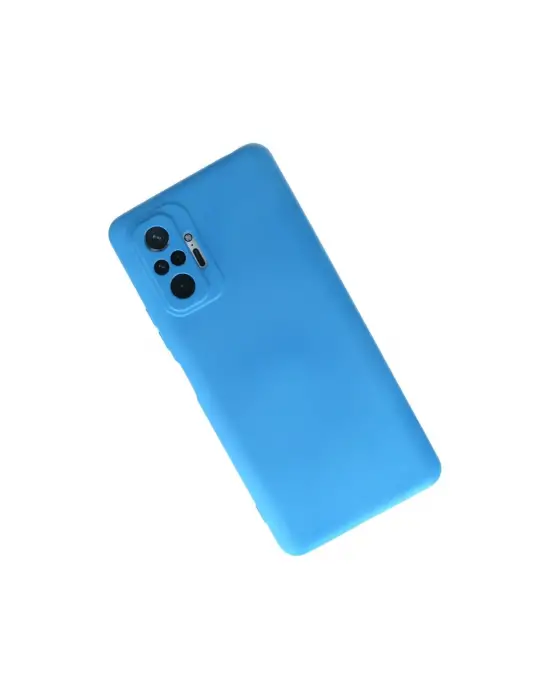 Xiaomi Redmi Note 10 Pro Kılıf Nano İçi Kadife Silikon - Mavi