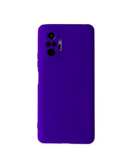 Xiaomi Redmi Note 10 Pro Kılıf Nano İçi Kadife Silikon - Mor