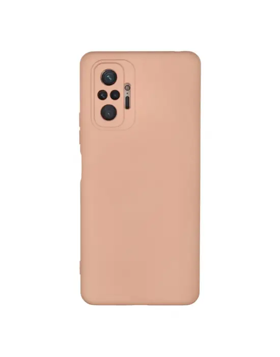 Xiaomi Redmi Note 10 Pro Kılıf Nano İçi Kadife Silikon - Pudra