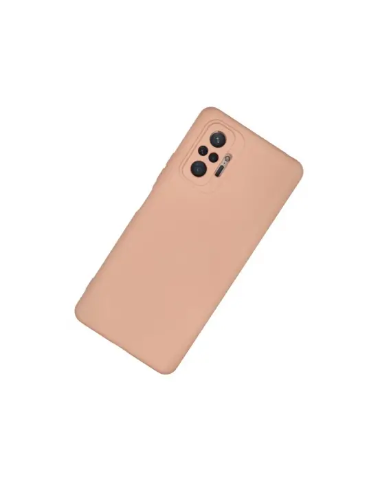 Xiaomi Redmi Note 10 Pro Kılıf Nano İçi Kadife Silikon - Pudra