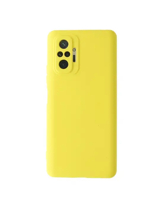Xiaomi Redmi Note 10 Pro Kılıf Nano İçi Kadife Silikon - Sarı