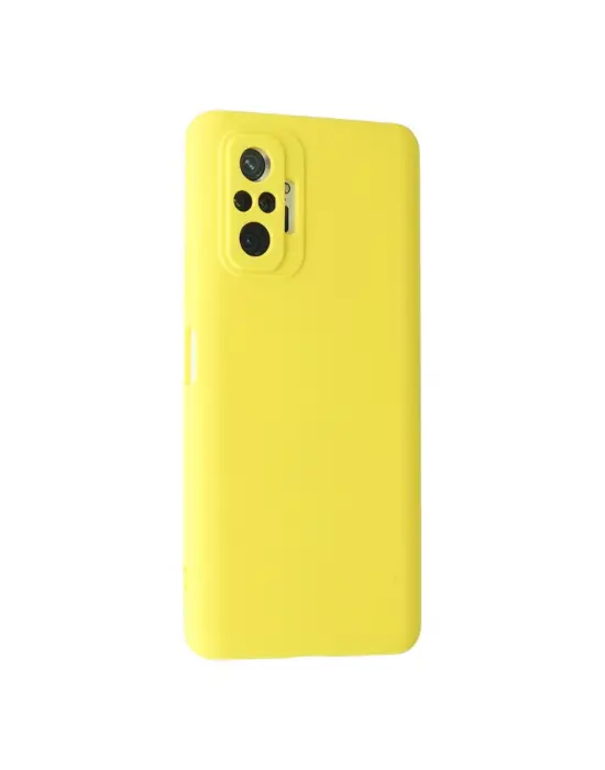 Xiaomi Redmi Note 10 Pro Kılıf Nano İçi Kadife Silikon - Sarı