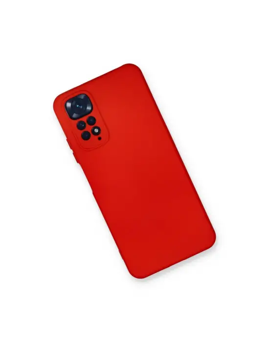 Xiaomi Redmi Note 11 Kılıf Nano İçi Kadife Silikon - Kırmızı