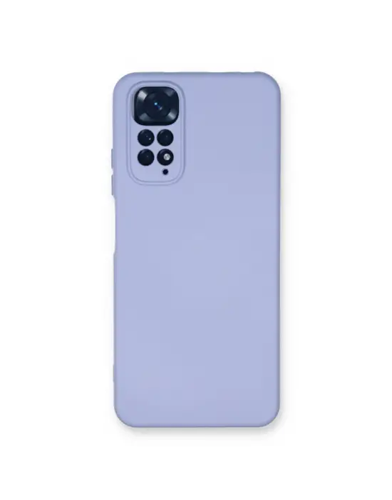 Xiaomi Redmi Note 11 Kılıf Nano İçi Kadife Silikon - Lila