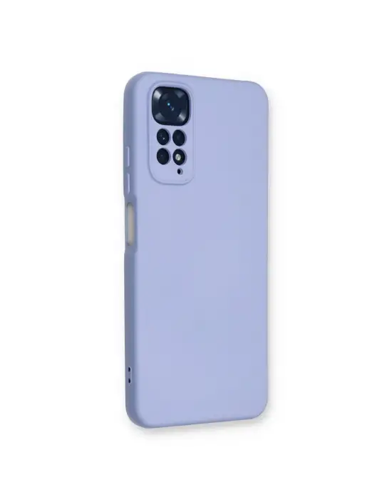Xiaomi Redmi Note 11 Kılıf Nano İçi Kadife Silikon - Lila