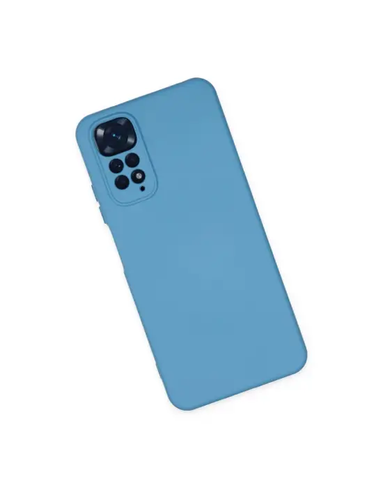 Xiaomi Redmi Note 11 Kılıf Nano İçi Kadife Silikon - Mavi