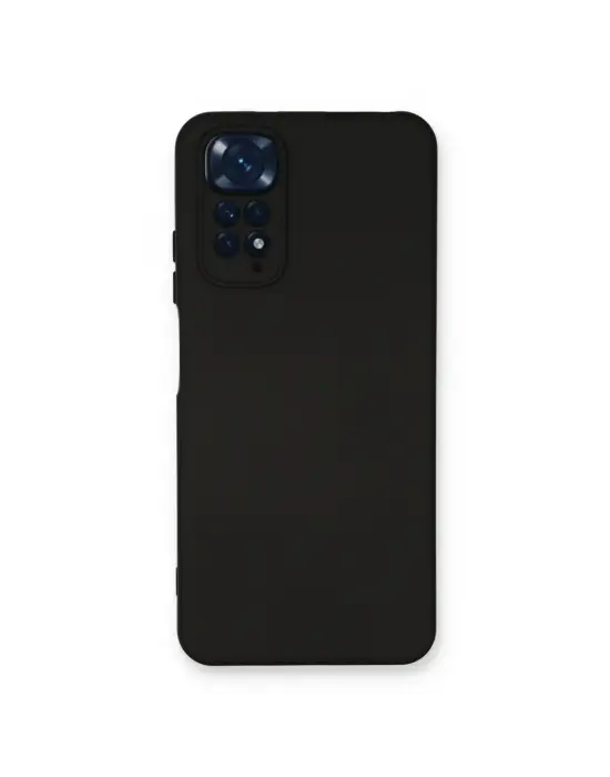 Xiaomi Redmi Note 11 Kılıf Nano İçi Kadife Silikon - Siyah
