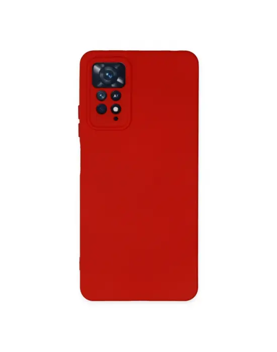 Xiaomi Redmi Note 11 Pro Kılıf Nano İçi Kadife Silikon - Kırmızı