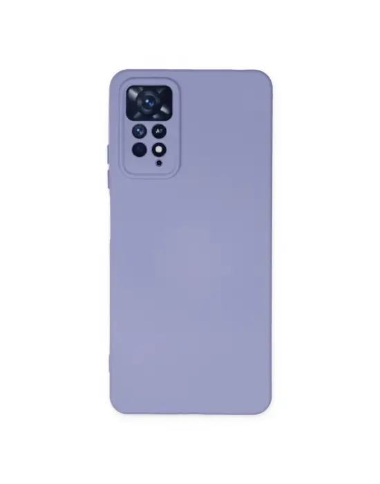 Xiaomi Redmi Note 11 Pro Kılıf Nano İçi Kadife Silikon - Lila