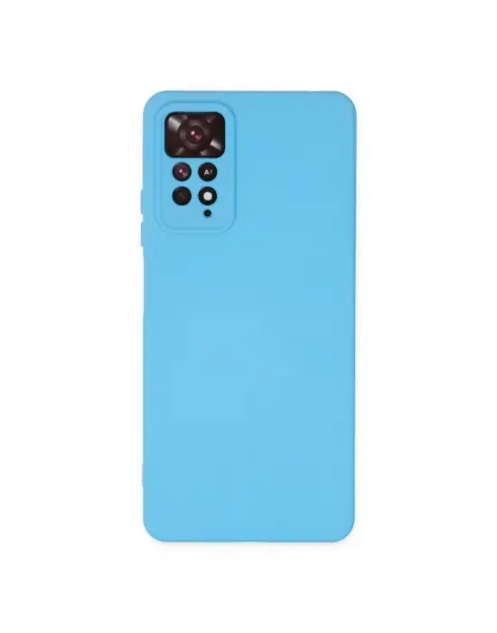 Xiaomi Redmi Note 11 Pro Kılıf Nano İçi Kadife Silikon - Mavi