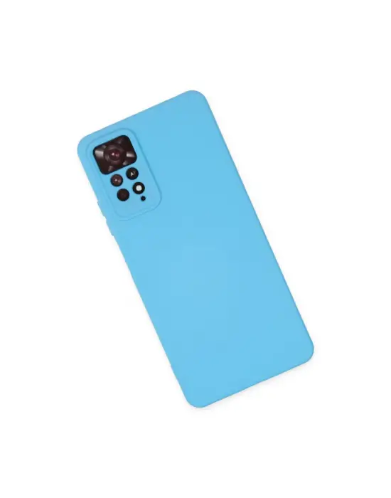 Xiaomi Redmi Note 11 Pro Kılıf Nano İçi Kadife Silikon - Mavi
