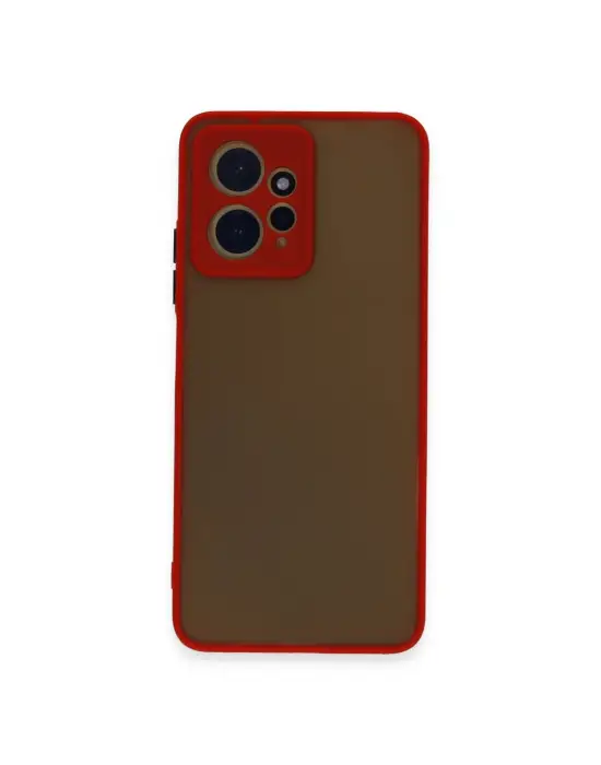Xiaomi Redmi Note 12 4g Kılıf Montreal Silikon Kapak - Kırmızı