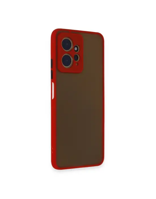 Xiaomi Redmi Note 12 4g Kılıf Montreal Silikon Kapak - Kırmızı