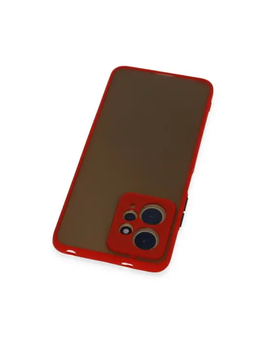 Xiaomi Redmi Note 12 4g Kılıf Montreal Silikon Kapak - Kırmızı