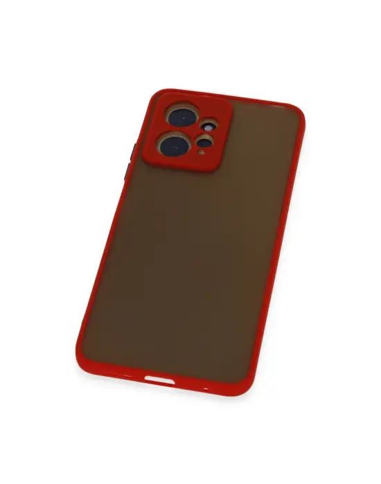 Xiaomi Redmi Note 12 4g Kılıf Montreal Silikon Kapak - Kırmızı