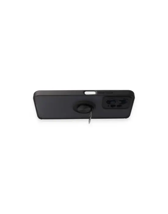 Xiaomi Redmi Note 12 4g Kılıf Montreal Yüzüklü Silikon Kapak - Siyah