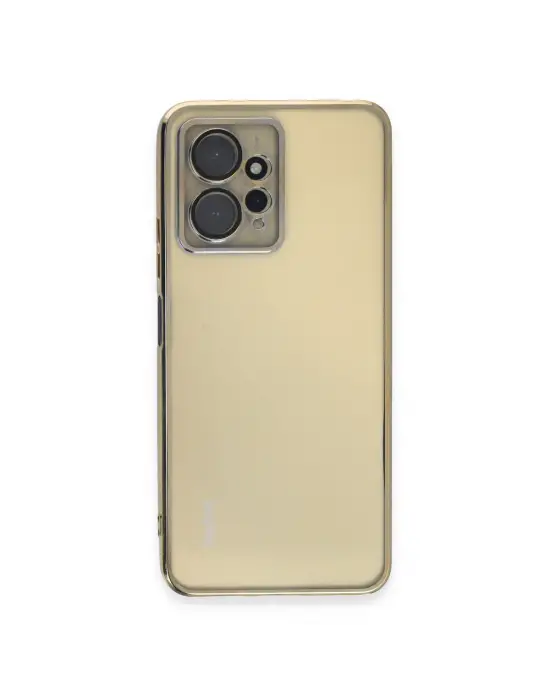 Xiaomi Redmi Note 12 4g Kılıf Razer Lensli Silikon - Gold