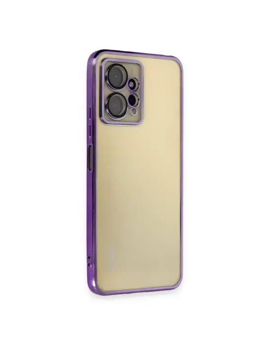 Xiaomi Redmi Note 12 4g Kılıf Razer Lensli Silikon - Mor