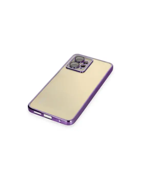 Xiaomi Redmi Note 12 4g Kılıf Razer Lensli Silikon - Mor