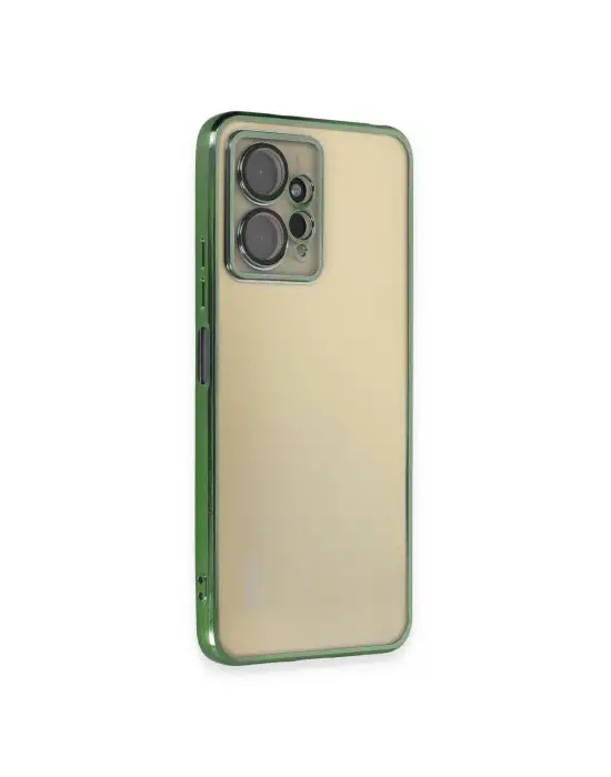 Xiaomi Redmi Note 12 4g Kılıf Razer Lensli Silikon - Yeşil