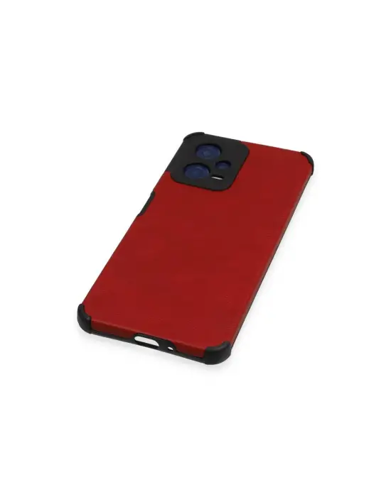 Xiaomi Redmi Note 12 5g Kılıf Loop Deri Silikon - Kırmızı