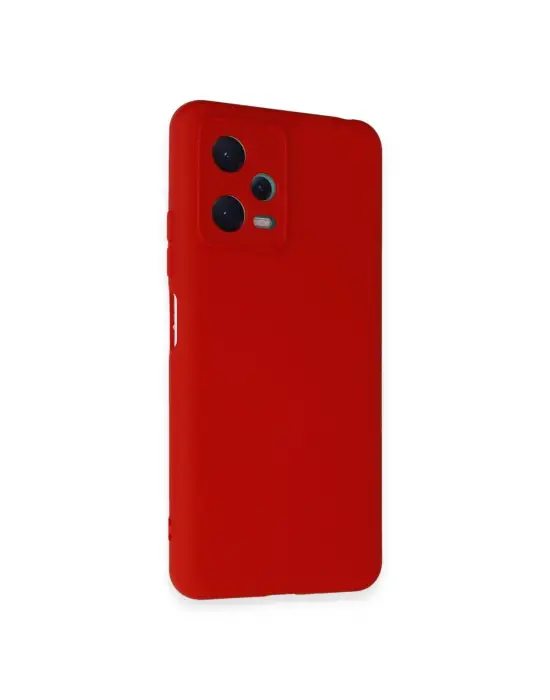 Xiaomi Redmi Note 12 5g Kılıf Nano İçi Kadife Silikon - Kırmızı