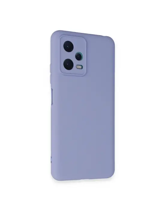 Xiaomi Redmi Note 12 5g Kılıf Nano İçi Kadife Silikon - Lila