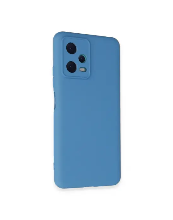 Xiaomi Redmi Note 12 5g Kılıf Nano İçi Kadife Silikon - Mavi