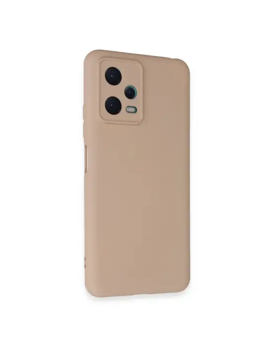 Xiaomi Redmi Note 12 5g Kılıf Nano İçi Kadife Silikon - Pudra