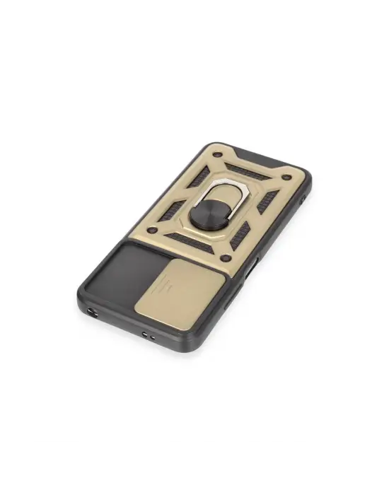 Xiaomi Redmi Note 12 5g Kılıf Pars Lens Yüzüklü Silikon - Gold