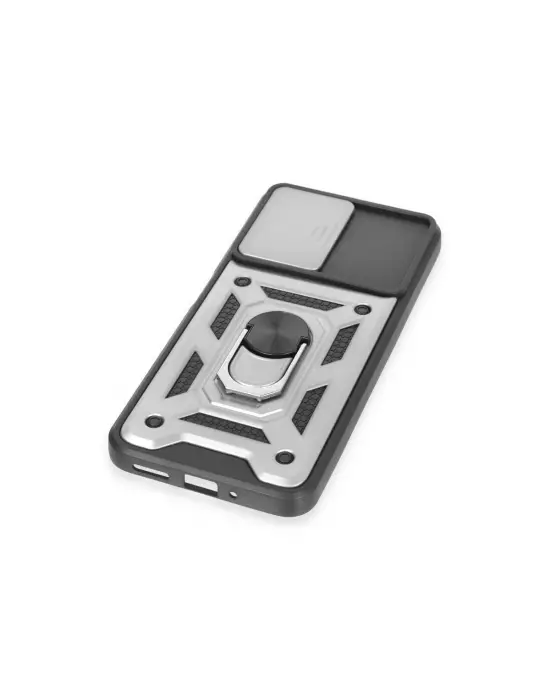 Xiaomi Redmi Note 12 5g Kılıf Pars Lens Yüzüklü Silikon - Gümüş