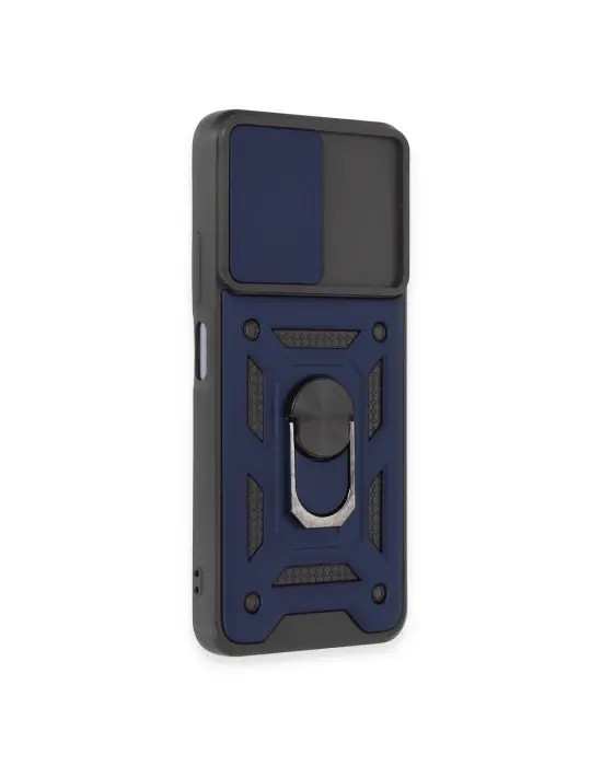 Xiaomi Redmi Note 12 5g Kılıf Pars Lens Yüzüklü Silikon - Lacivert