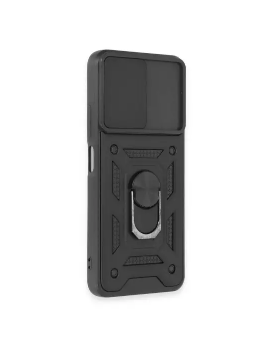 Xiaomi Redmi Note 12 5g Kılıf Pars Lens Yüzüklü Silikon - Siyah