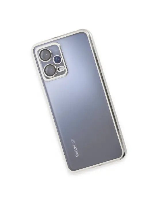 Xiaomi Redmi Note 12 5g Kılıf Razer Lensli Silikon - Gümüş
