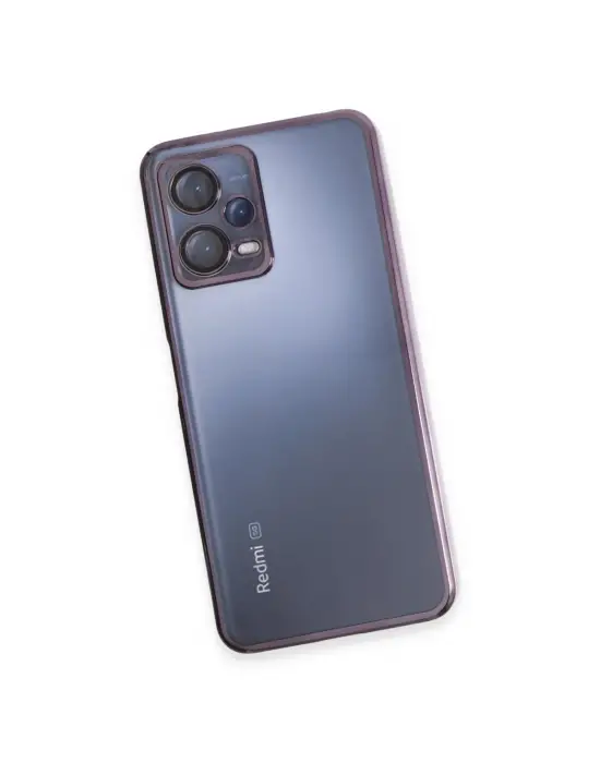 Xiaomi Redmi Note 12 5g Kılıf Razer Lensli Silikon - Mor
