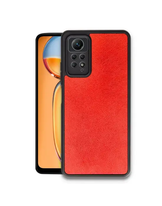 Xiaomi Redmi Note 12 Pro 4g Kılıf Aras Deri Kapak - Kırmızı